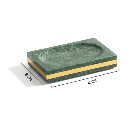 Indian Green Marble and Brass Bathroom Collection