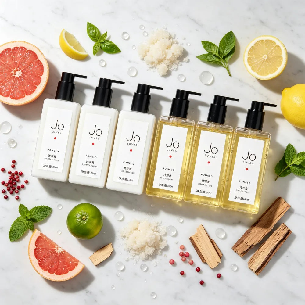 JO LOVES Shampoo &amp; Spülung &amp; Körperlotion &amp; Duschgel &amp; Handseife 375 ml