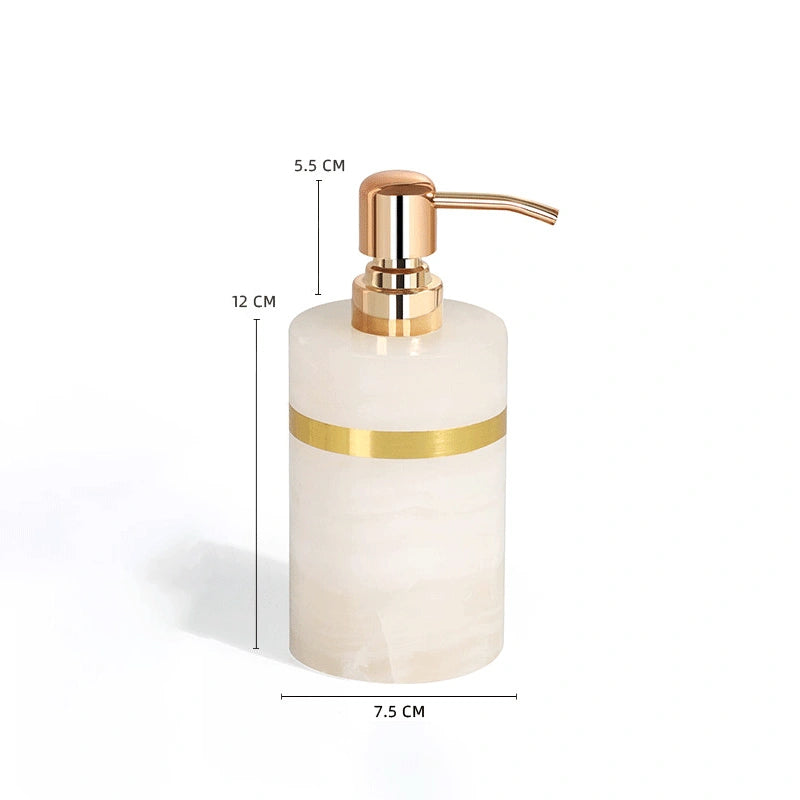 Jade Marble and Brass Bathroom Collection