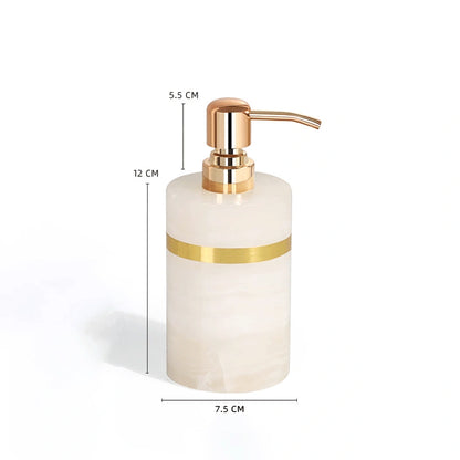 Jade Marble and Brass Bathroom Collection