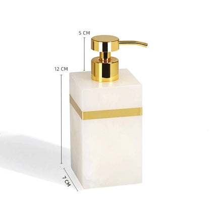 Jade Marble and Brass Bathroom Collection