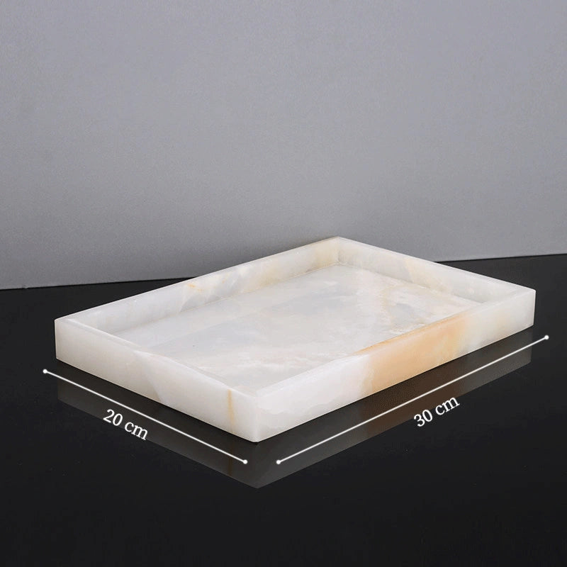 Jade White Marble and Brass Bathroom Collection