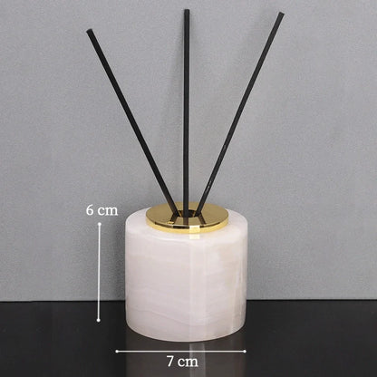 Jade White Marble and Brass Bathroom Collection