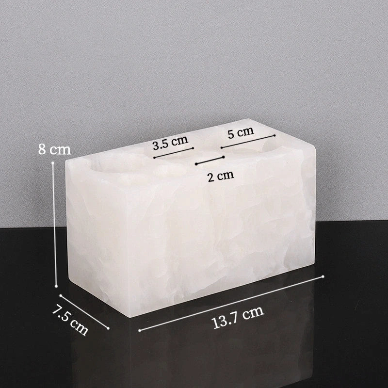 Jade White Marble and Brass Bathroom Collection