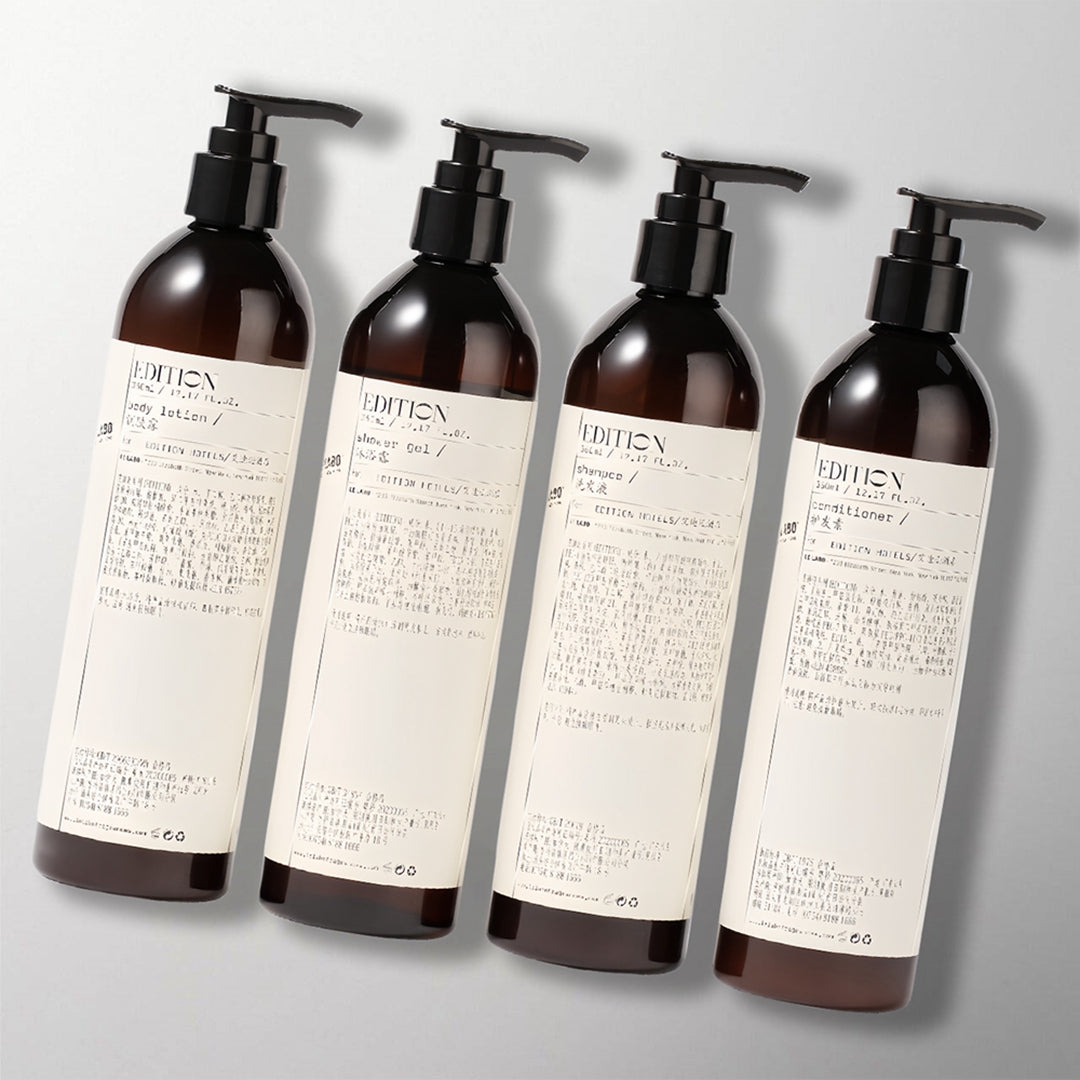 4 bottles of LE LABO EDITION toiletries.