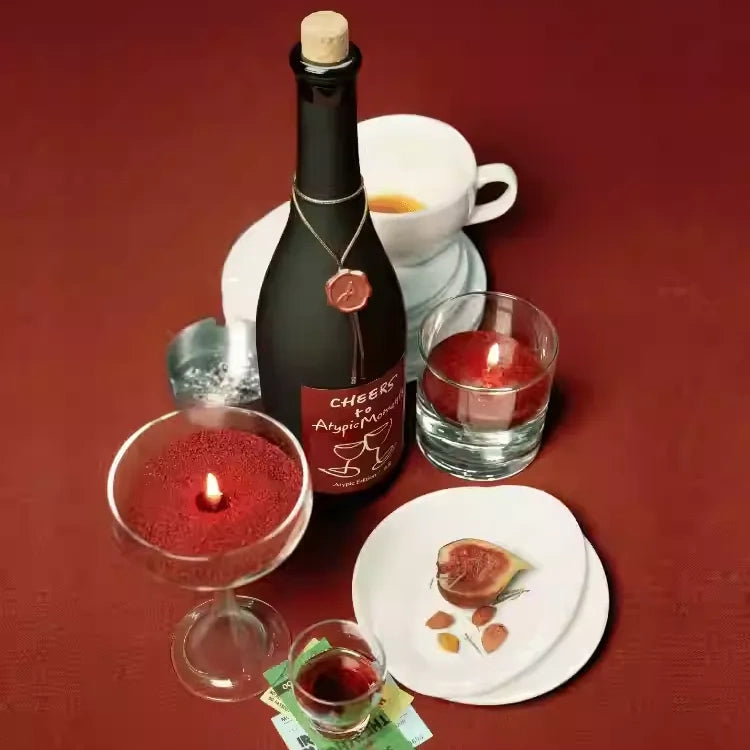 Luxury Wine Bottle Sand Candle