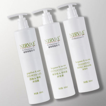 NIRVAE BOTANICALS Shampoo &amp; Conditioner &amp; Shower Gel Bundle 360ML Each