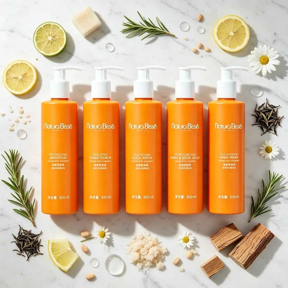 Natura Bisse Shampoo or Shower Gel or Conditioner or Body Lotion or Hand Wash Orange Scent 300ML