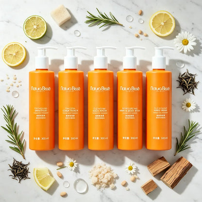 Natura Bisse Shampoo or Shower Gel or Conditioner or Body Lotion or Hand Wash Orange Scent 300ML