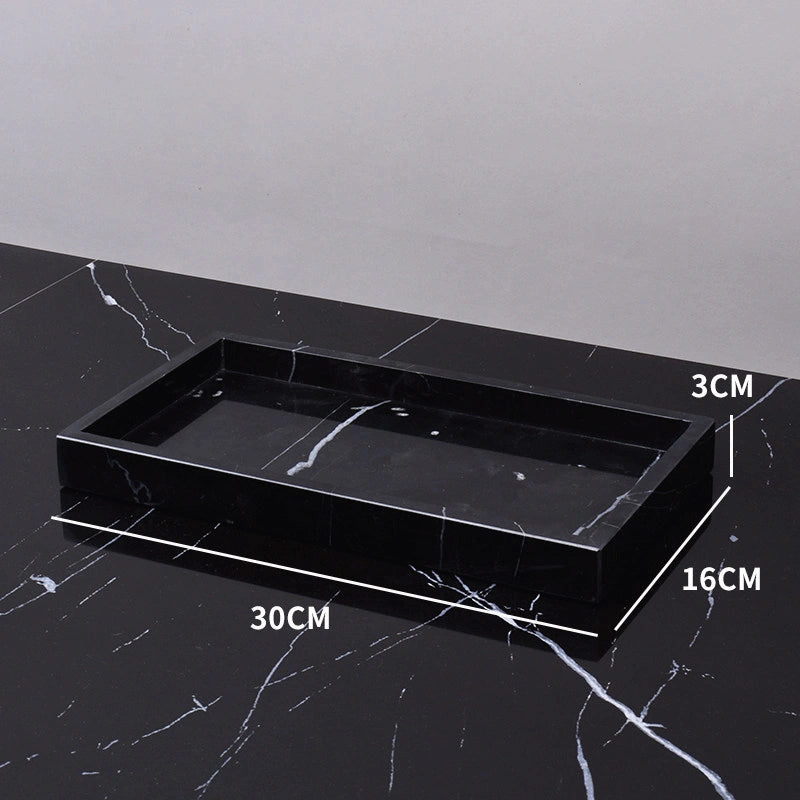 Nero Marquina Marble and Brass Bathroom Collection