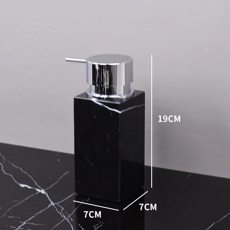 Nero Marquina Marble and Brass Bathroom Collection