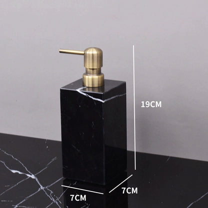 Nero Marquina Marble and Brass Bathroom Collection