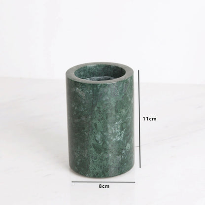 Peacock Green Marble and Brass Bathroom Collection