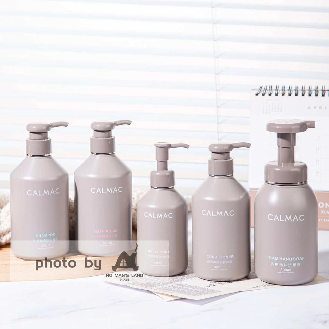 CALMAC Shampoo &amp; Conditioner &amp; Body Lotion &amp; Shower Gel &amp; Hand Wash 300ML