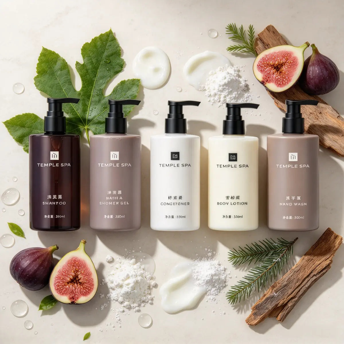 Temple Spa Shampoo or Shower Gel or Conditioner or Body Lotion or Hand Wash 300ML