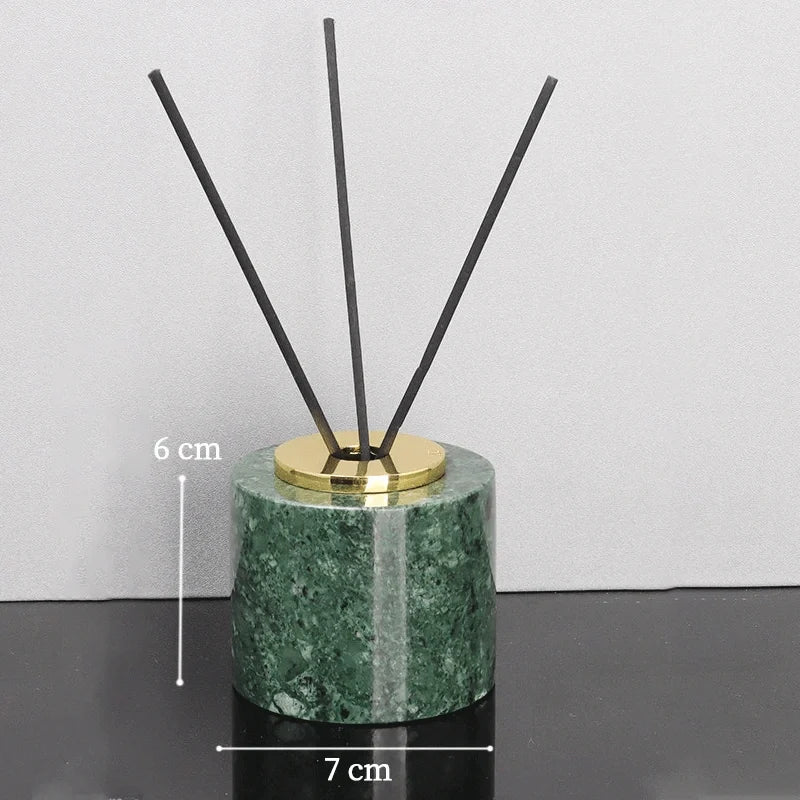 Verde Guatemala Marble and Brass Bathroom Collection