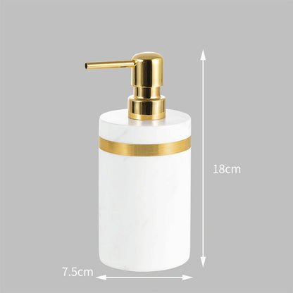 Volakas Classic Marble and Brass Bathroom Collection