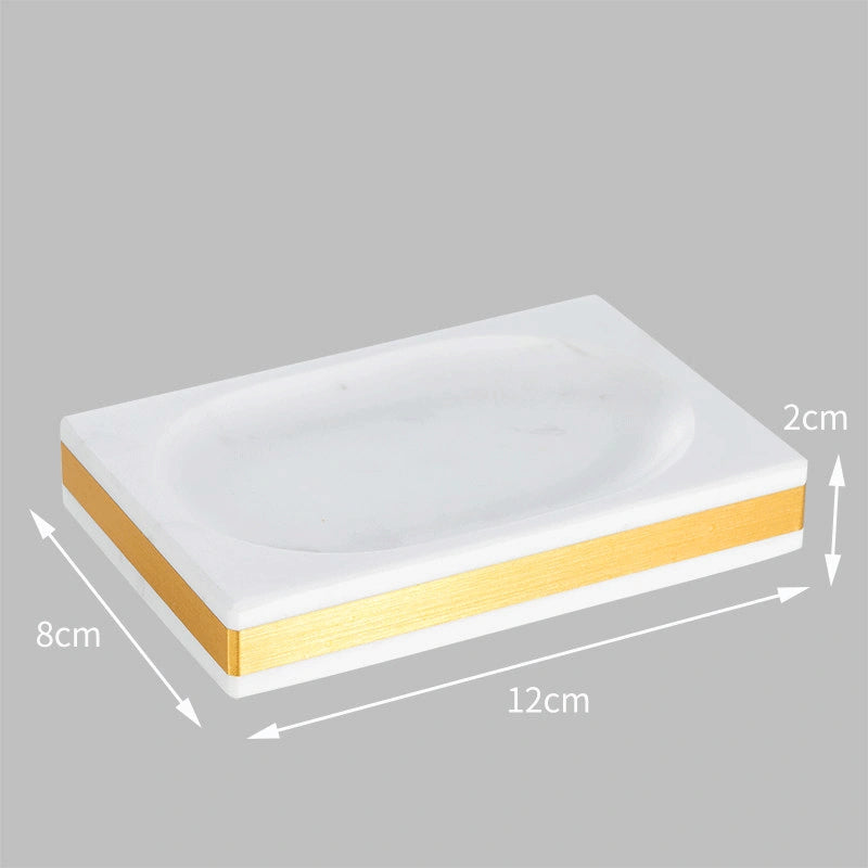 Volakas Classic Marble and Brass Bathroom Collection