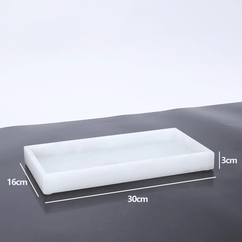 White Jade Marble and Brass Bathroom Collection