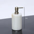 White Jade Marble and Brass Bathroom Collection