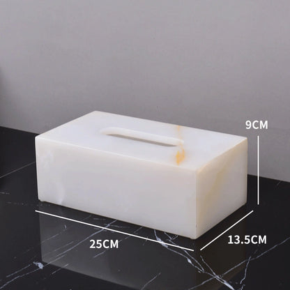 White Jade Marble and Brass Bathroom Collection