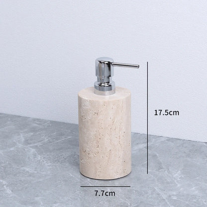 Yellow Marble and Brass Bathroom Collection