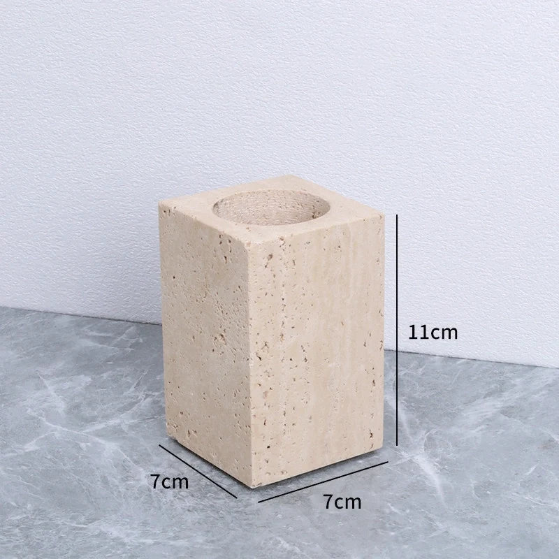 Yellow Marble and Brass Bathroom Collection