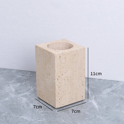 Yellow Marble and Brass Bathroom Collection