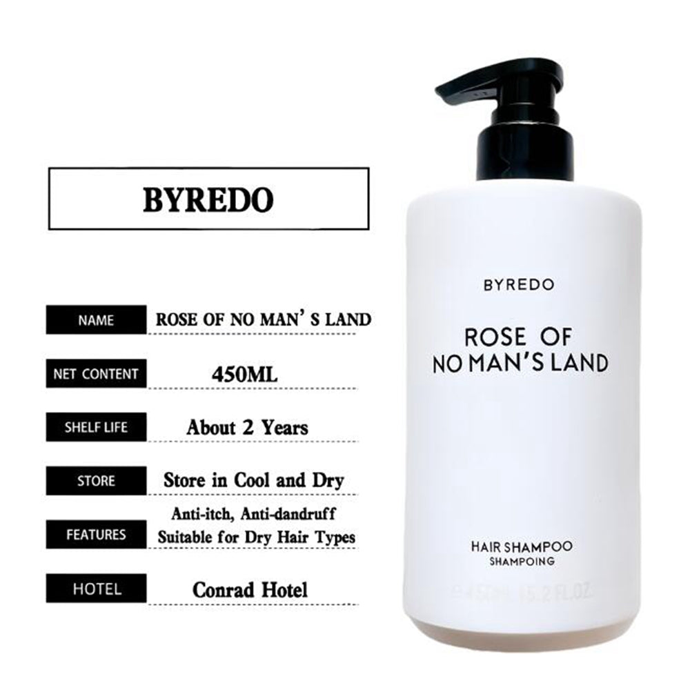 byredo rose of no man's land shampoo and its features.